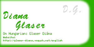 diana glaser business card